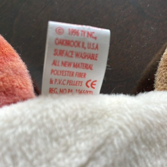 RARE TY Beanie Baby CLAUDE The Crab RETIRED 1996 MINT, lots of Errors. - Picture 7 of 16